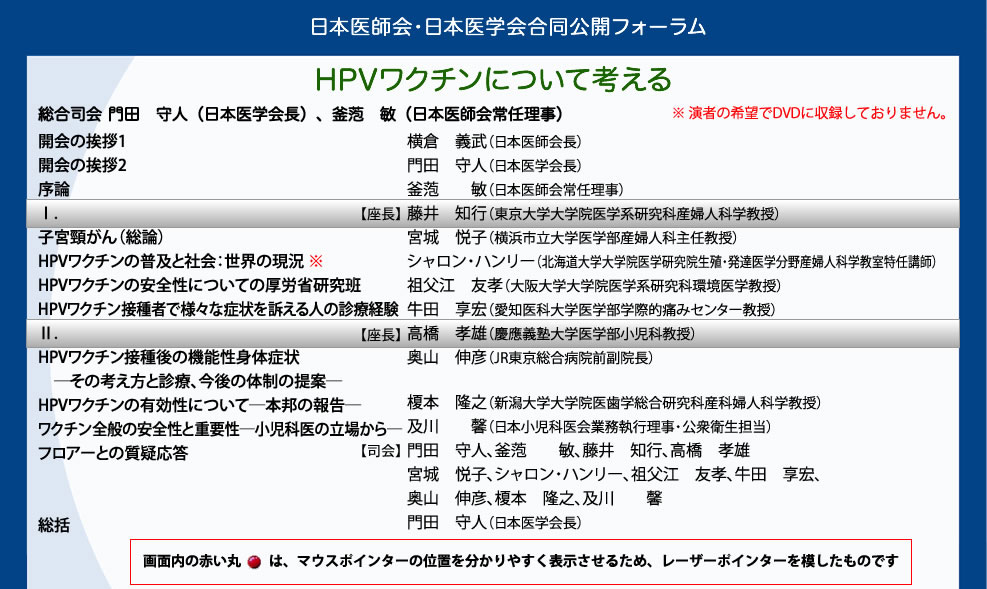 日本医師会・日本医学会合同公開フォーラム